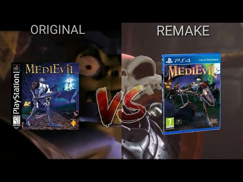 MediEvil Original PS1 VS Remake PS4 | Gameplay Comparison