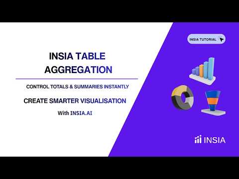 Choose the Right Aggregation Type in INSIA | Sum, Average, Min & Max Explained