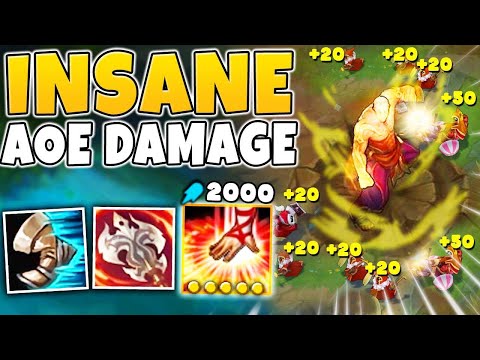 *MELT EVERYONE* FULL AOE BUILD (E MAX) LEE SIN IS LITERAL DESTRUCTION - League of Legends