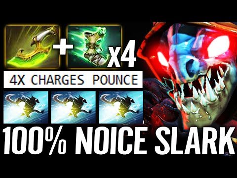 🔥 100% NOICEST SLARK - Force Boot + Swift Blink 4x Pounce WTF Unkillable Carry Top MMR Dota 2 Pro