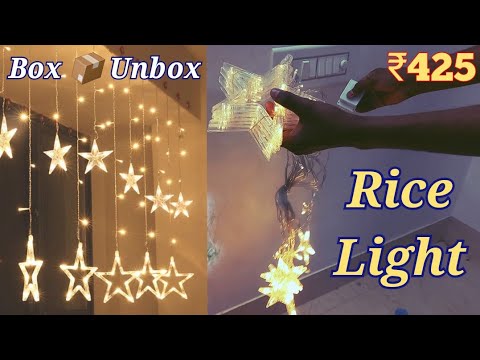PragAart 79 inch Yellow Rice Lights  (Pack of 1) Unboxing Review Flipkart
