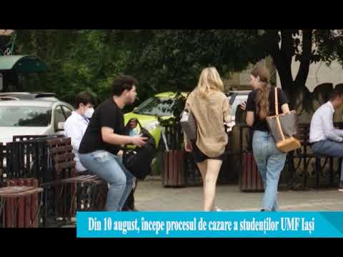 Din 10 august, începe procesul de cazare a studenților UMF Iași