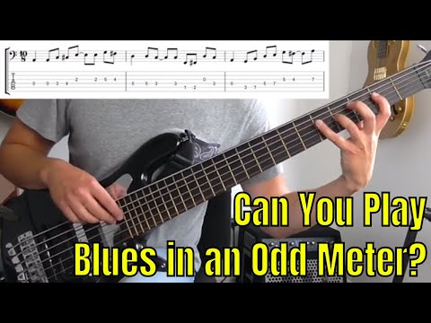 Odd Meter Blues Bass Line in A with 10/8 Time Signature - Bass Practice Diary - 24th September 2019