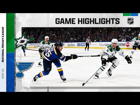 Stars @ Blues 1/9/22 | NHL Highlights