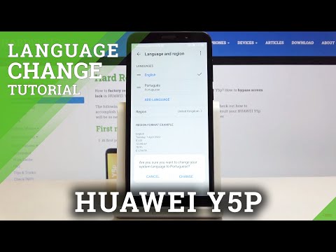 How to Set Up Language Settings in Huawei Y5P - Change Language
