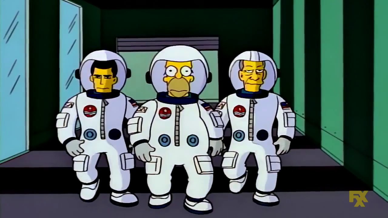 The Simpsons - Homer hasitates to go to Space