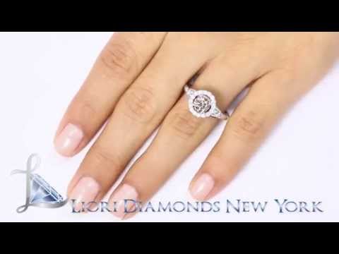 FD-637 - 1.81 Carat Natural Fancy Chocolate Brown Diamond Engagement Ring 14k White Gold
