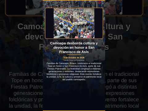 Camoapa desborda cultura y devoción en honor a San Francisco de Asís