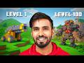 LEVEL 1 VS LEVEL 100 MINECRAFT CANNON