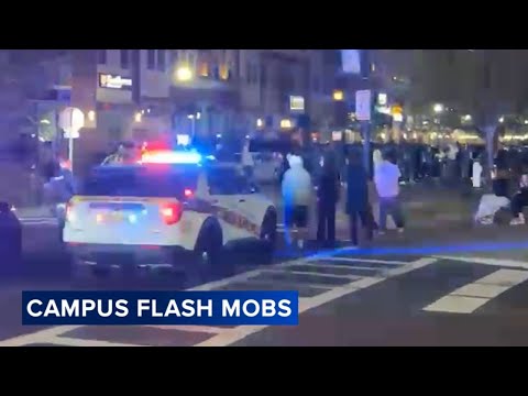 Hundreds of rowdy teens swarm campus of Rowan University in Glassboro, NJ