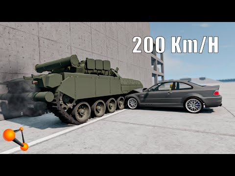 TANK vs Bmw 3 Series 200 Km/H CRASH TEST ! - BeamNG Drive