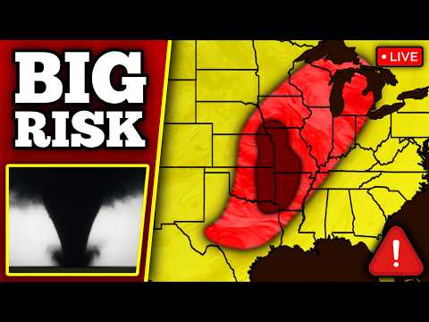 🔴 BREAKING TORNADO OUTBREAK COVERAGE - Several Tornadoes Likely - With LIVE Storm Chasers...