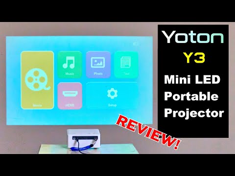 🔥 2021 Review: Yoton Y3 Portable LED Projector. Testing and Samples