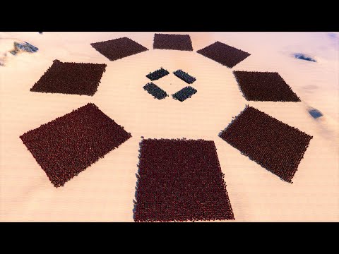 1000 JEDI SURROUNDED BY 20.000 SPARTANS - Ultimate Epic Battle Simulator