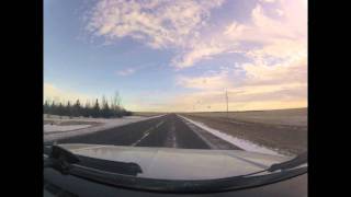 preview picture of video 'Eatonia to Kindersley, Saskatchewan Time Lapse with GoPro Hero 2'