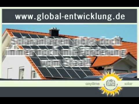 Werbung auf der Videowall am WEZ: Global-Entwicklung