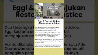Setelah Temui Jokowi, Eggi Sudjana & Damai Lubis Ajukan Restorative Justice Kasus Ijazah Jokowi