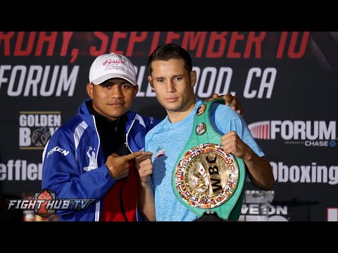 Roman Chocolatito Gonzalez vs. Carlos Cuadras Final Face Off video