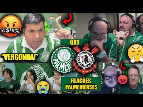 REAÇÕES dos PALMEIRENSES FURIOSOS com a DERROTA - PALMEIRAS 0X1 CORINTHIANS [REACT PAULISTÃO 2025]