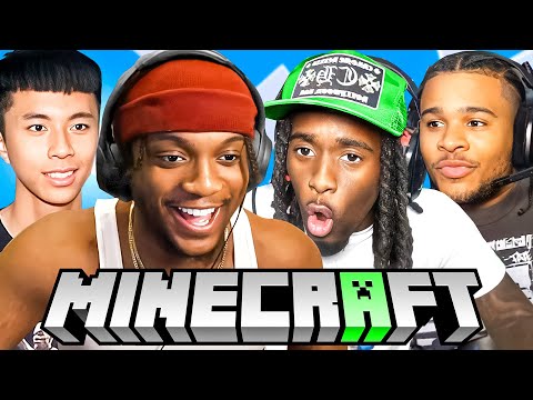 First Time Beating Minecraft with Kai, Fanum & Ray
