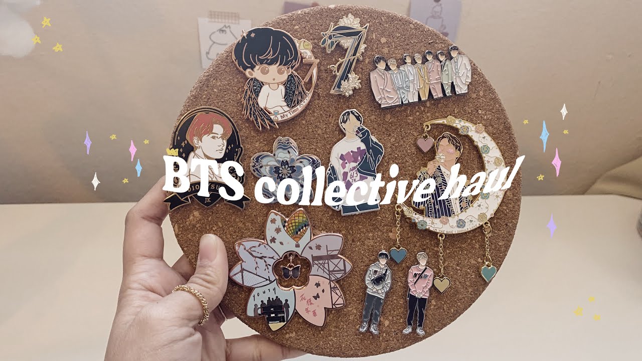 🎄 BTS collective haul (enamel pins, special edition light stick & slogan) ♡