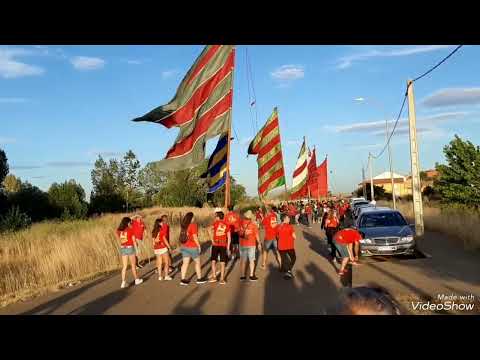 CONCENTRACIÓN DE PENDONES SANTA ELENA DE JAMUZ,SALIDA DESDE  JIMENEZ DE JAMUZ AGOSTO 2023