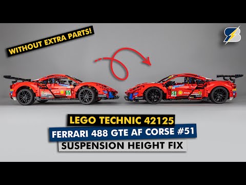 LEGO Technic 42125 Ferrari suspension height 2 minute fix