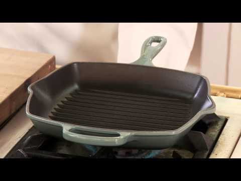Le Creuset Signature Grill Pan - Grilled Pork Loin...