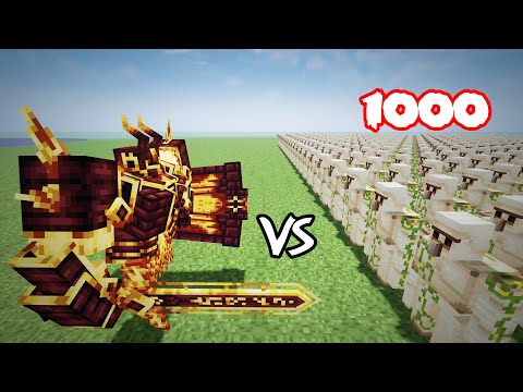 Ignis Vs 1000 Iron Golems |Minecraft|