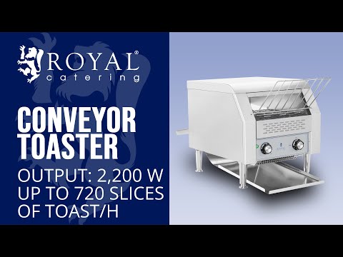 Toasting commercial conveyor toaster