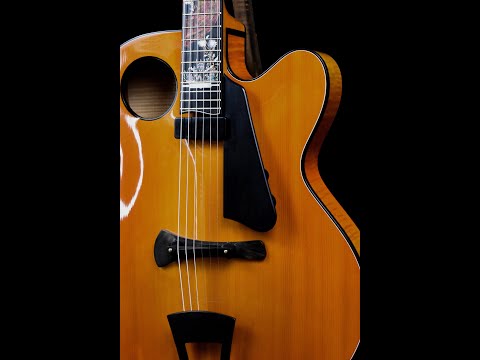 The Lady Gilmoore Archtop w/ semi-nude Female Figure Inlay image 25