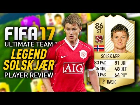 FIFA 17 OLE GUNNAR SOLSKJAER (86) *AWESOME LEGEND* PLAYER REVIEW! FIFA 17 ULTIMATE TEAM!