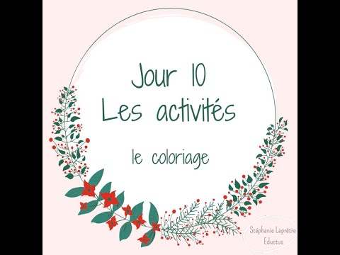 Jour 10: Le coloriage 🖍 Calendrier de l'Avent de la Graphoéducation