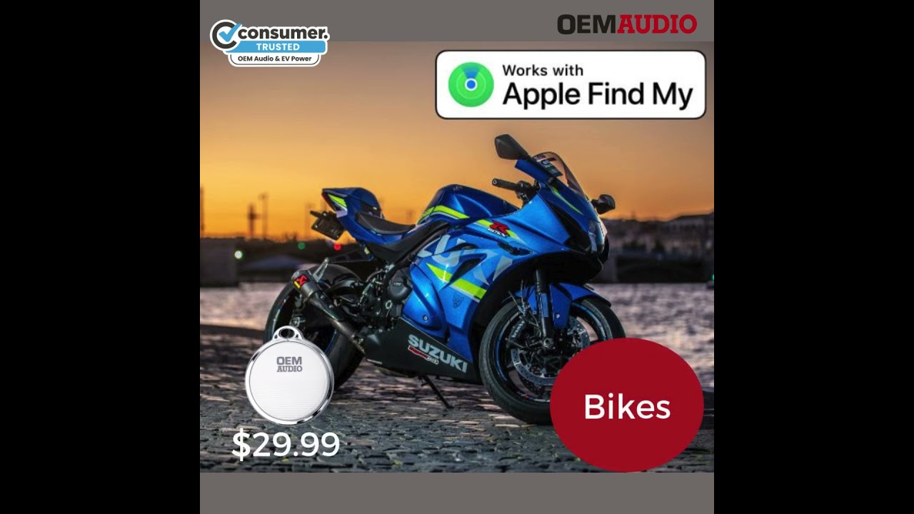 Kiwa Tags - Track Your Motorbike, trailer, Tools, Bag