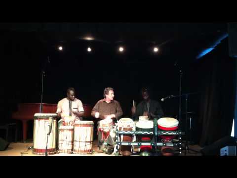 Gora Diop, Carl Holm & Thione Diop on Mandinka Drums