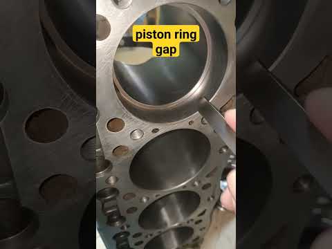 how to check piston ring gap, #kubota #engine #overhaul #shortvideo #shorts