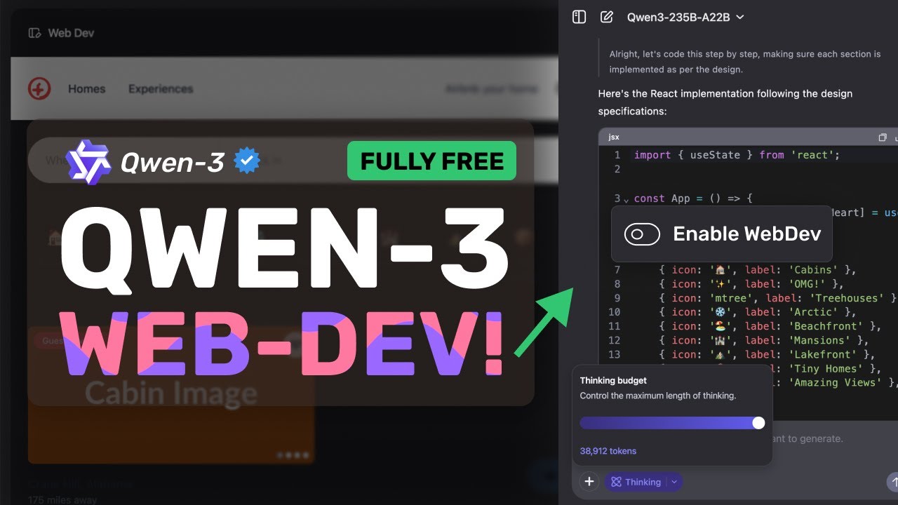 Qwen FULLY FREE WebDev : RIP Bolt & Lovable? This FREE AI Coder by Qwen is ACTUALLY AMAZING!