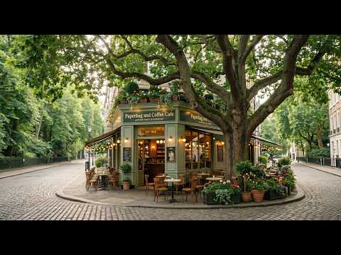 🌿 Deep Work under the Rain Trees • 3 Hours of Productive Cafe Jazz (Paperbag & Coffee)