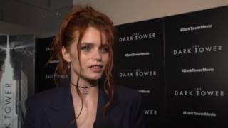 The Dark Tower New York Screening Red Carpet - Itw Abbey Lee (official video) video