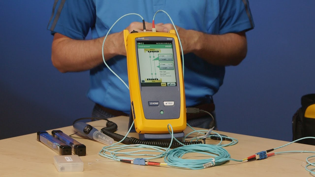 CertiFiber® Pro OLTS - Running a test: By Fluke Networks