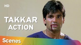 Action Scenes From Takkar (1995) (HD) Suniel Shett