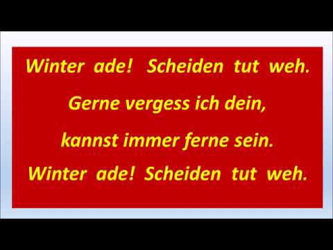 12 winter ade, scheiden tut weh