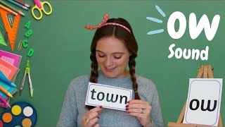 'ow' Sound Phonics | Learn to Read with 'ow' Words | British Teacher's Phonics Lesson