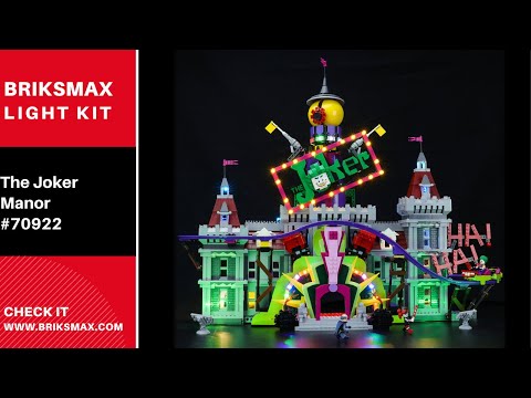BriksMax Light Kit For Lego DC The Joker Manor 70922