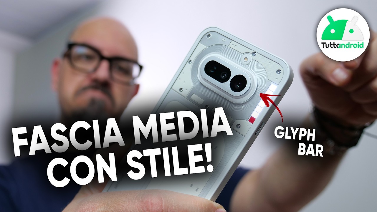 BELLO: tra GLYPH BAR, SOFTWARE curato e AI UTILE, è diverso. Recensione Nothing Phone (4a)