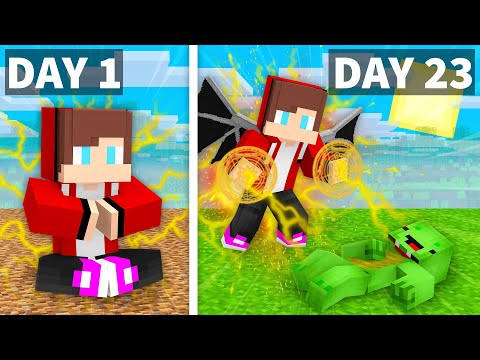 Paper - Mikey and JJ Became OVERPOWERED Every Day in Minecraft (Maizen)
