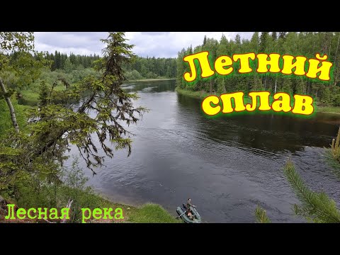 Сплав по лесной реке  ( Рыбалка, приключения , лесная изба,ЯЗЬ здоровенный яяязь)