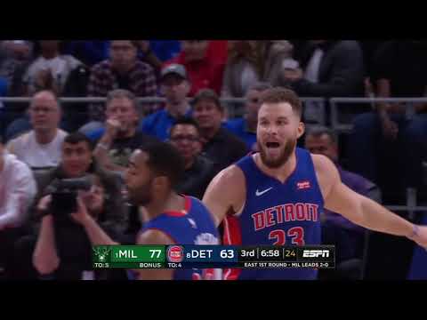 Reggie Jackson All Game Actions 04/20/2019 Milwaukee Bucks vs Detroit Pistons Highlights