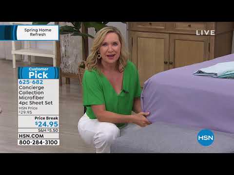 Concierge Collection 4piece Microfiber Sheet Set