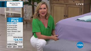 Concierge Collection 4piece Microfiber Sheet Set